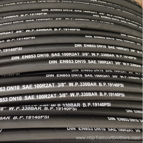 EN853 2SN SAE 100R2 Hydraulic rubber Hoses hose assembly